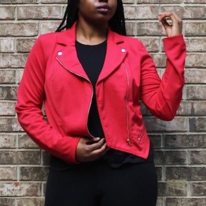 Red Moto Jacket
